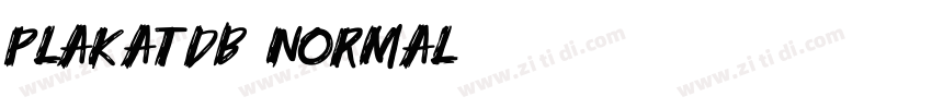 PlakatDB Normal字体转换